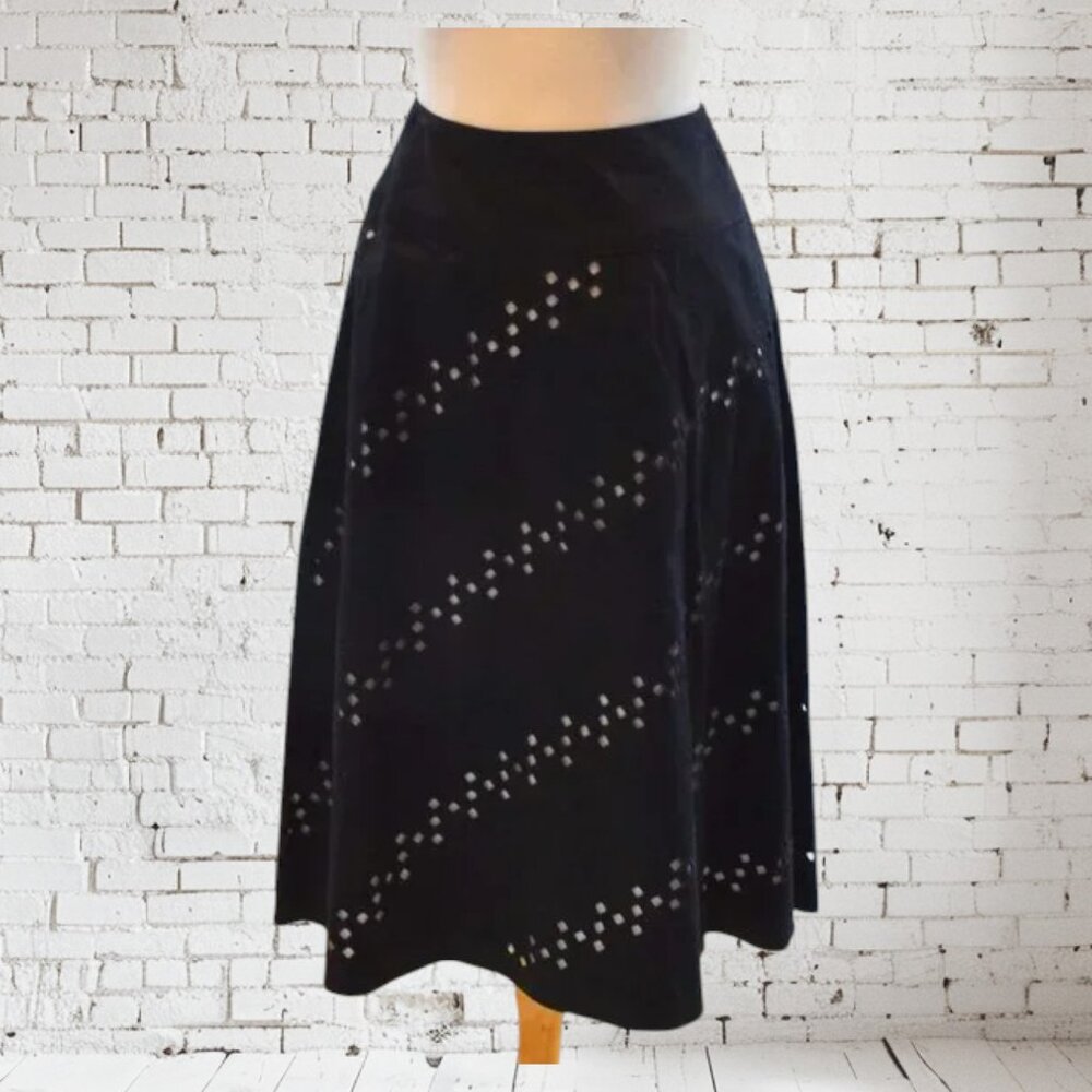 Jones New York Signature Squar Skirt Eyelet Lined